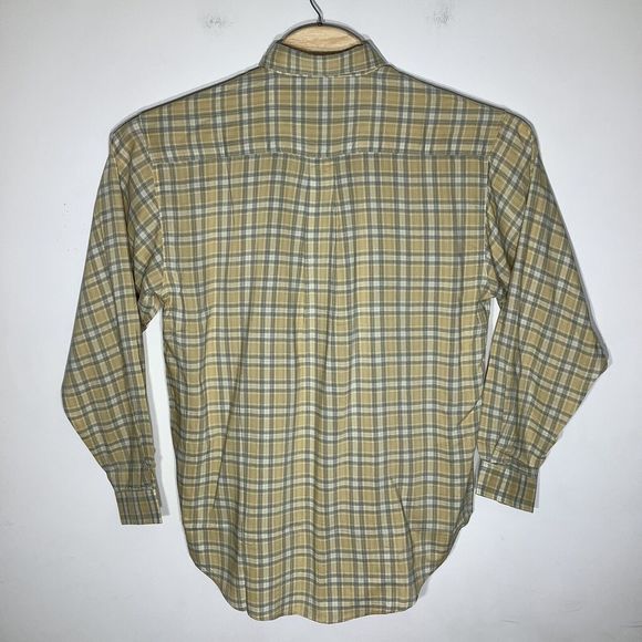 Hang Ten Mens Long Sleeve Button Up Shirt Yellow Size Medium NWT - Picture 3 of 6